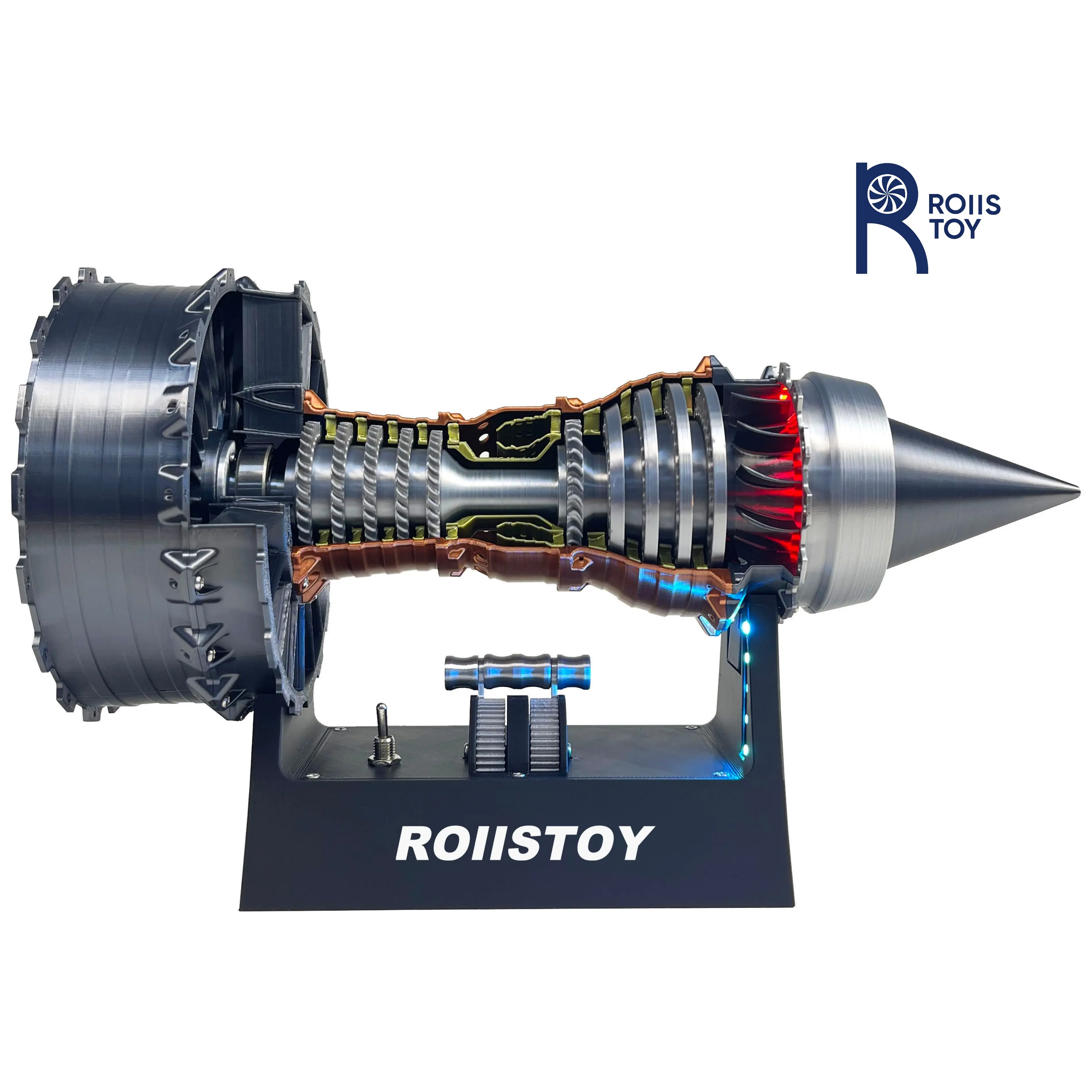 Aeroengine model Turbofan Engine kit Jet Engine Christmas gift ornaments holiday gifts Desktop decoration Quiet Brushless Motor Magnetic Material