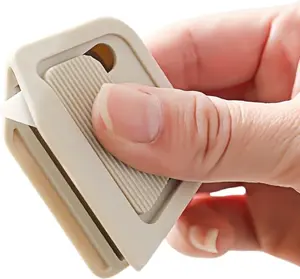 ceramic box cutter with Keychain -weak magnetic adsorption Multi Purpose Safe retractable box cutter, Rust-Proof Blade&ABS Handle Compact Portable for Opening Packages/Express(Khaki)