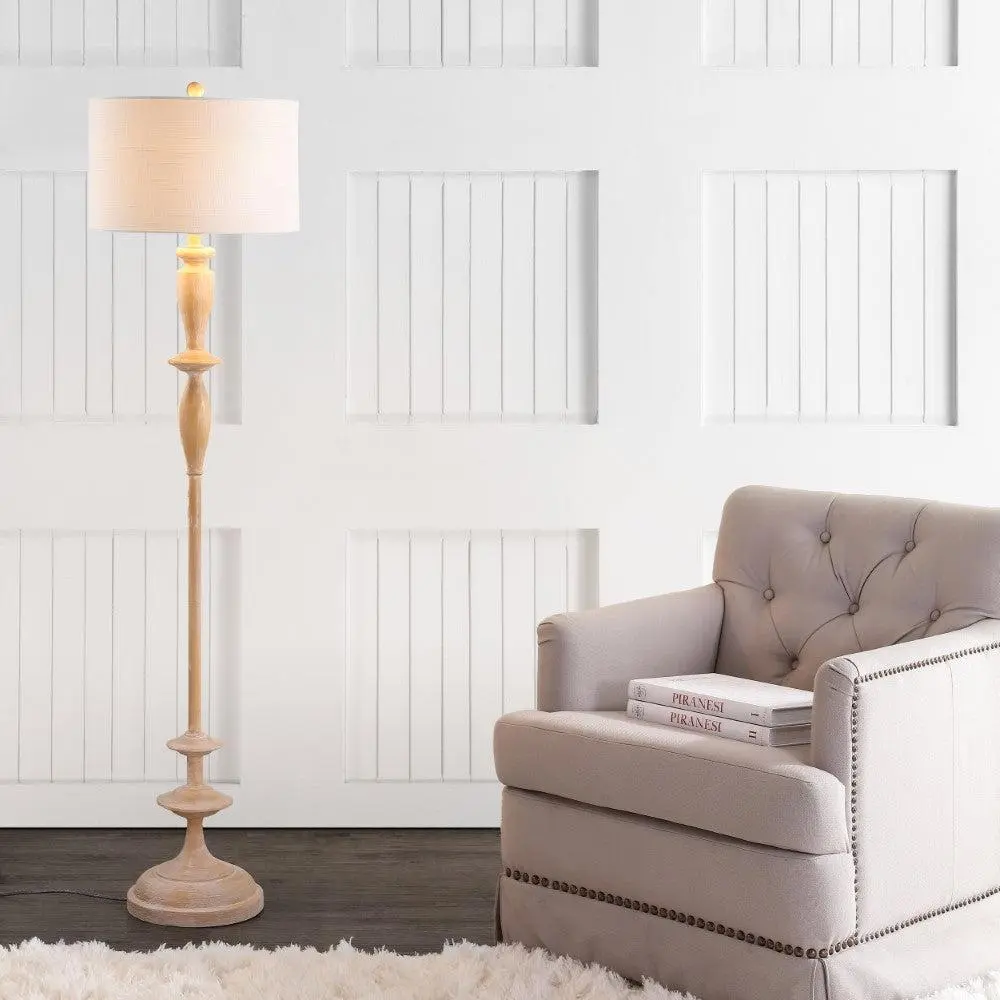 JONATHAN Y Aldrin 63.5" Resin LED Floor Lamp, Led Bulbs, Decorative Design Lamps, Bases & Shades