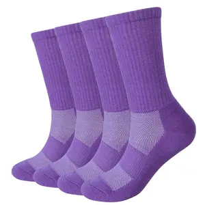 EnerWear 4 Pack Women's Merino Wool Outdoor Hiking Trail Crew Sock highcutanklesocks