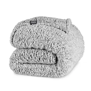 Bare Home Tipped Sherpa Blanket