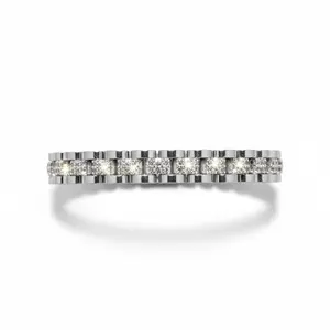 Silver Rhinestone link bracelet