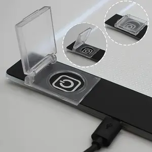 1pc/2pcs Diamond Painting Accessories Light Pad Switch Cover, Anti Accidental Touch Button Protector Cover, Dustproof Protective Cover For Light Pad And Button, Practical Plastic Accessories