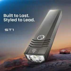 Sofirn ST1 EDC Flashlight Rechargeable 1500 Lumens Flat Design IPX7 Waterproof Gunmetal Gray for Camping & Outdoor Adventures uv light black Clip-on Reading Light search tool gadgets