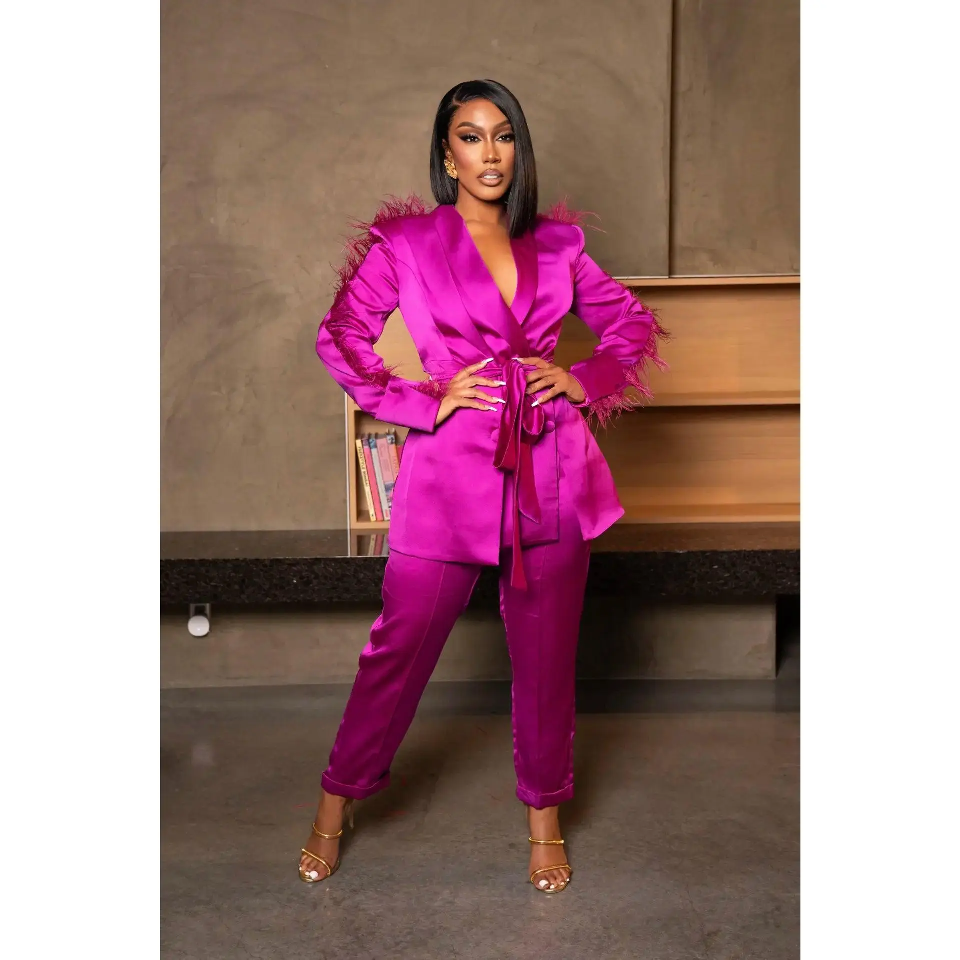Success Stride Magenta Pants