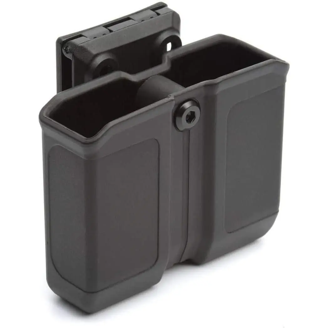 Polymer Double Magazine Holster Ambidextrous Carrier, Fits 9mm/.40 Calibers Double Stack Magazines,