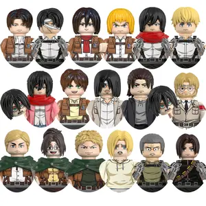 2026 New Anime Eren Jaeger Bricks Action Figures Attack on Titan Characters Building Blocks For Toys Gifts