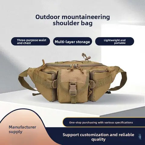 Outdoor kit cycling bag kettle men's fanny pack travel chest bag men's and women's tactical fanny pack sports luya bag wholesale