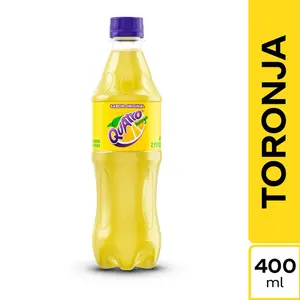 Quatro Toronja Soda - 400ml Grapefruit Flavored Colombian Soda, Original Flavor, 13.52 fl oz Bottle