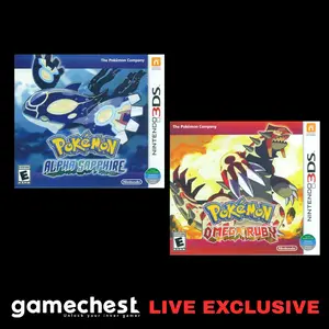 Pokemon Alpha Sapphire & Omega Ruby 3DS Game Bundle - Nintendo 3DS