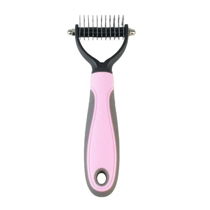 Dog & Cat De-Shedding Brush, All-In-1 Grooming Tool with Smooth Edges & Soothing Massage, All-Seasons Daily Accessory to Protect Skin, Reduce Mats & Reduce Shedding by 95%, Reduces Shedding By 95%
