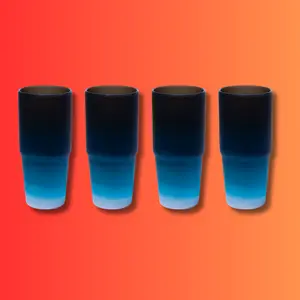 Silipint Silicone 32oz Bomber Cup - 4 pack - Silicone Tumble- Durable, Non-toxic, Microwave Safe & Dishwasher Friendly - Great holiday gift portable Water Bottles Mug Drinkware