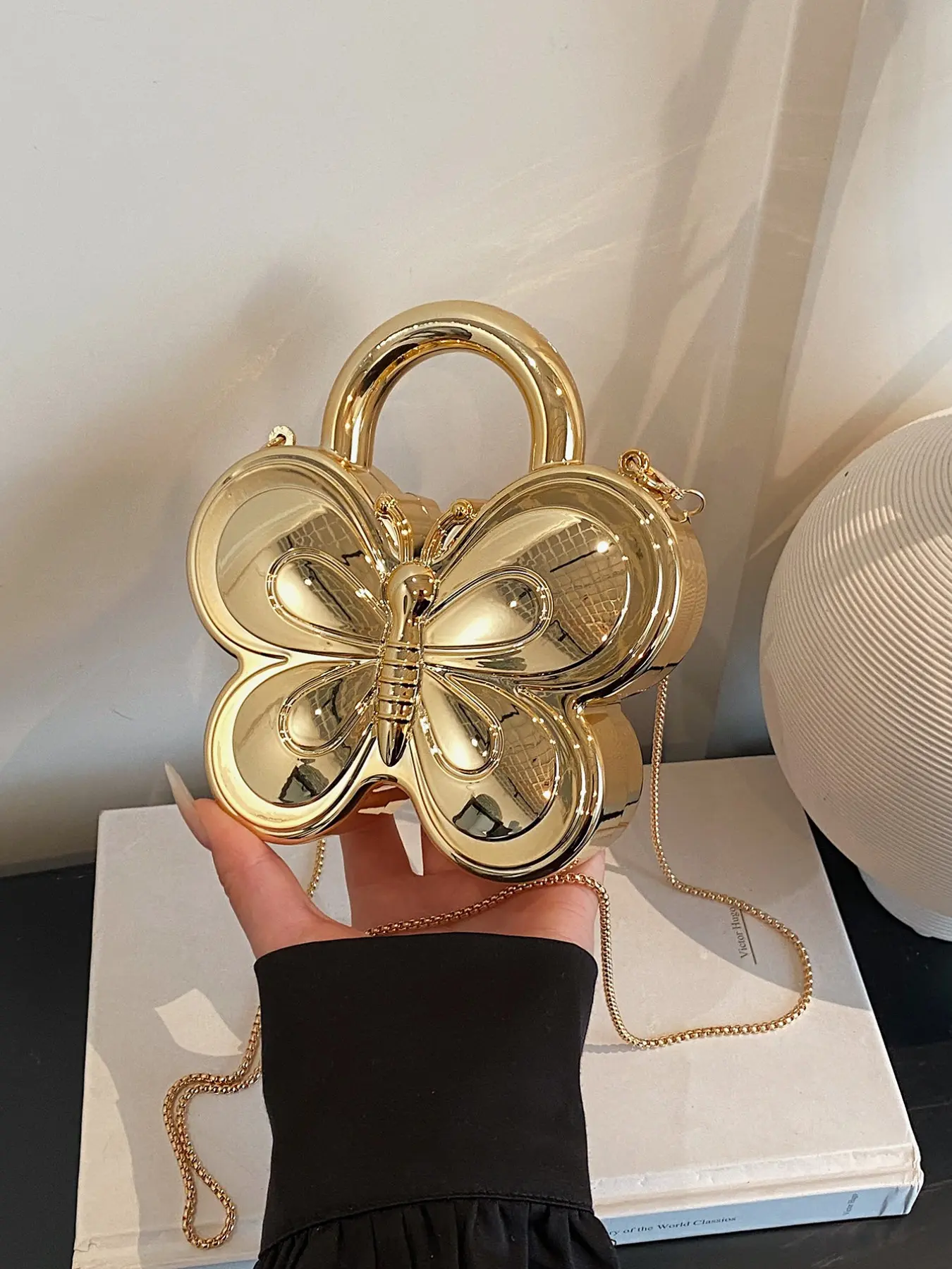 Personalized Butterfly Handbag, Groove Design, Crossbody & Shoulder Strap, Fashionable Crossbody Bag, Fashion Evening Clutch, Perfect for Parties, Unique Bags, Crossbody Clutch Purse, Crossbody Purses