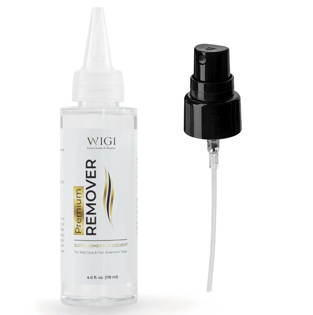 WIGI Premium Wig Glue Remover 4.0 fl. oz. (118ml) for Lace Wig, Toupee, Hair Replacement Systems, and Gel Haircare