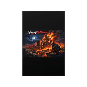 Swanky Nightcrawler Cityscape Poster | Matte Vertical Horizontal game poster