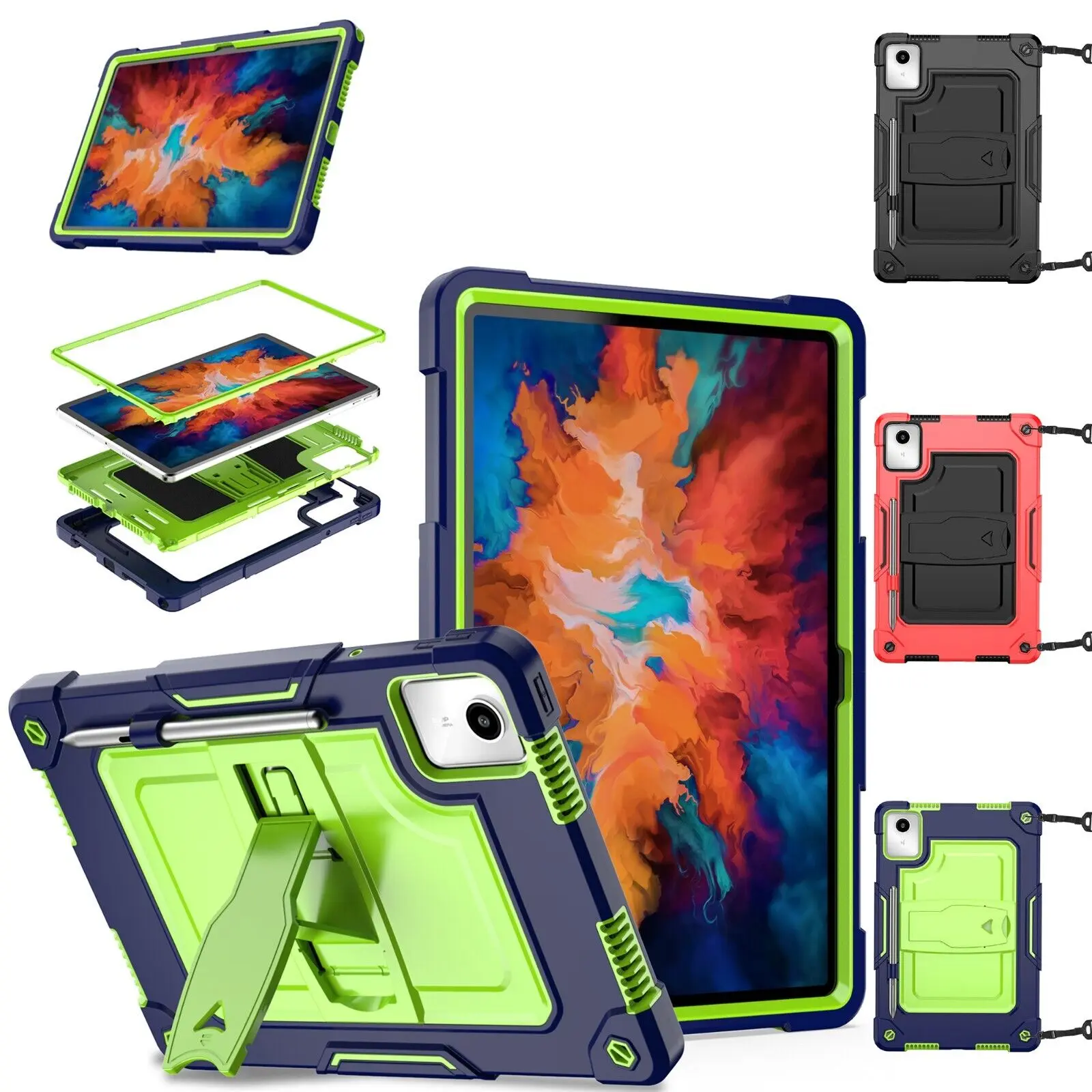 Doemoil For Lenovo Tab M11 TB330FU Xiaoxin Pad 2024 11 inch Case with Screen Protector