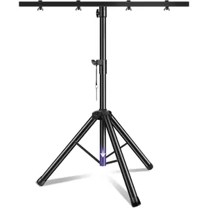 DJ Light Stand Heavy Duty Par Can Tripod T-Bar Stage Lights Stand Adjustable 39-70 Inch DJ Lighting Tripod Mount
