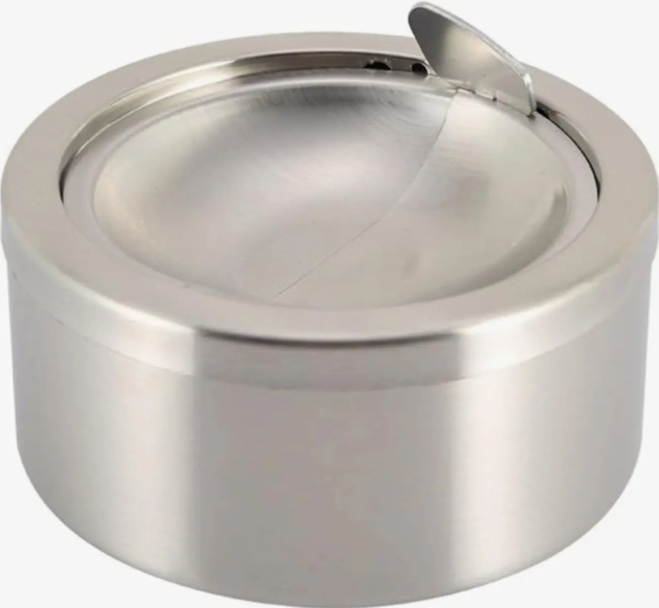 Silver Metal Ashtray with a Lid for Cigarettes - Windproof Outdoor Ashtrays Can Patio Outdoor Indoor Decorative Fancy Ash Tray