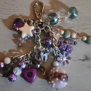 Chunky Purple Keychain