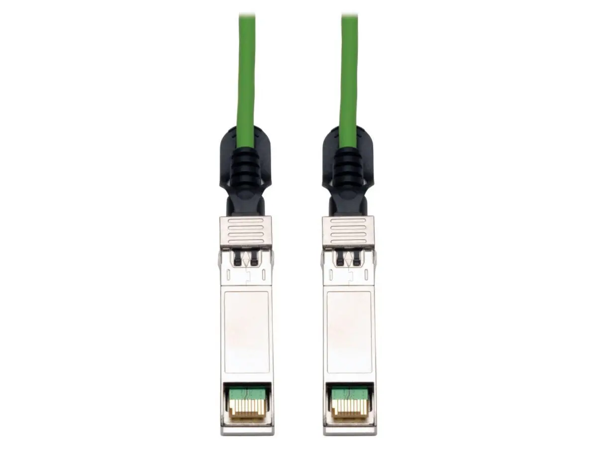 Tripp Lite TRL-N280-05M-GN 16ft Green 24 AWG SFP+ High Speed Passive Copper 10Gbps Ethernet Cable (MSA SFF-8431, 16.4 ft Equivalent), 10Gbase-CU, Enterprise Networking, Hot-Pluggable, Low Power, Network Storage Use, Cost-Effective, Lifetime Warranty
