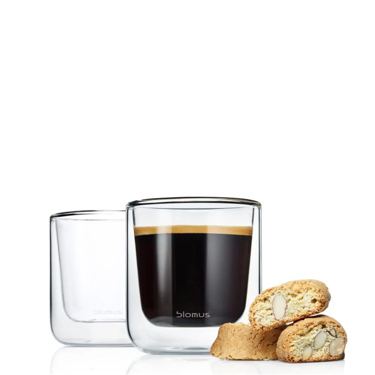 212 MAIN Double-Wall Insulated Coffee Tea Glasses, 2-Pack Insulated Kitchen Drinkware Set, Two-Pack