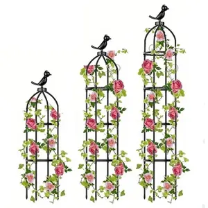 Garden Climbing Plant Column, 1 Set Detachable & Adjustable Height Plant Support, Decorative Plant Support for Indoor & Outdoor, Garden Accessories
