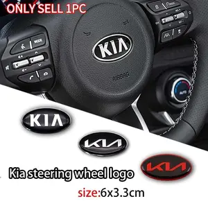1pcs Kia Car Steering Wheel Center Logo Sticker, Scratch Resistant Wear-Resistant, Personal Style, Fits K3 K5 Sportage Sorento Stinger