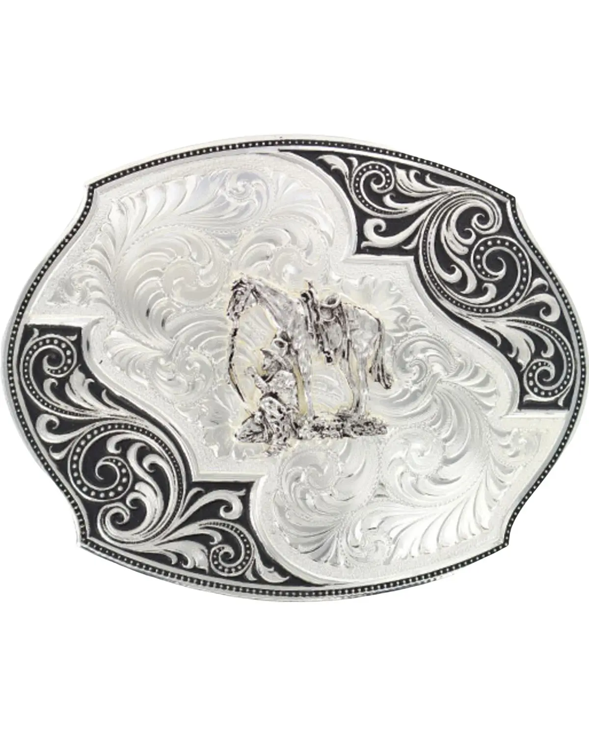 Montana Silversmiths Men's Men'S Lace Whisper Flourish Belt Buckle - 27310-456