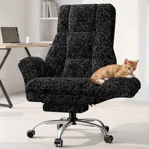 【Hot Deals】HOMRELEXA Big and Tall Office Chair, Flip Armrests for Pets & Cross Legged Sitting, Executive Ergonomic Computer Gaming Chair with Foot Rest, Premium Tech Fabric Wide Seat Reclining Desk Chair summergarden