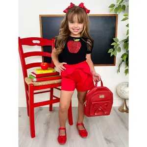 Apple Of My Eye Top and Paperbag Short Set