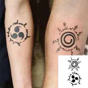 Uchiha Sasuke Sabaku no Gaara Anbu Cartoon Print Tattooing Sticker Waterproof Tattoos Halloween Cosplay Costume Accessory