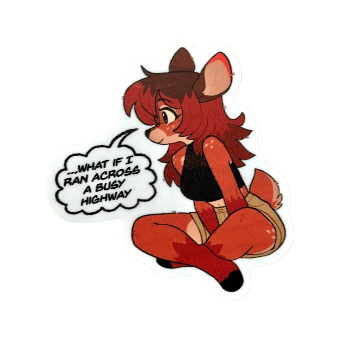 Deer Meme Furry Stickers