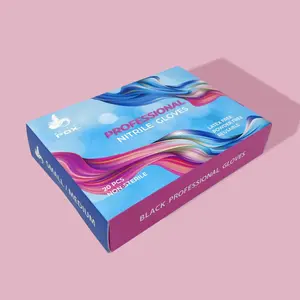 Arctic Fox Premium Nitrile Black Gloves 10 Pairs Durable & Puncture-Resistant Latex Sensitive Individuals Preparation Gloves for Hair Dying