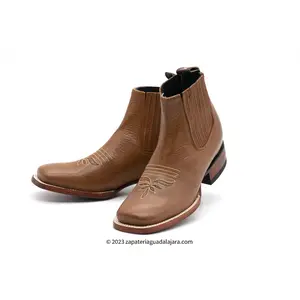 WOMEN'S WIDE SQUARE TOE HIMALAYA HONEY LEATHER BOOT -209251