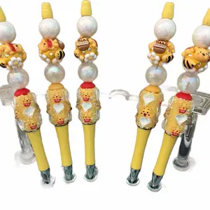 Beaded Pooh Bear Pens with Ink Refills