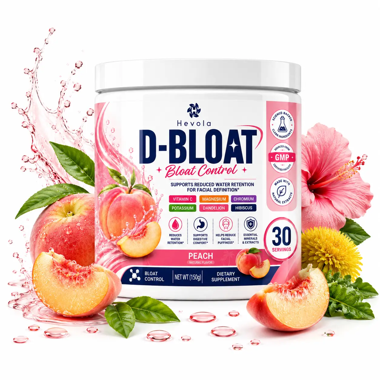 D-BLOAT Daily Bloat Relief Powder | Daily Digestive Support for Bloating Relief | Helps You Feel Lighter & More Comfortable | 30 Servings