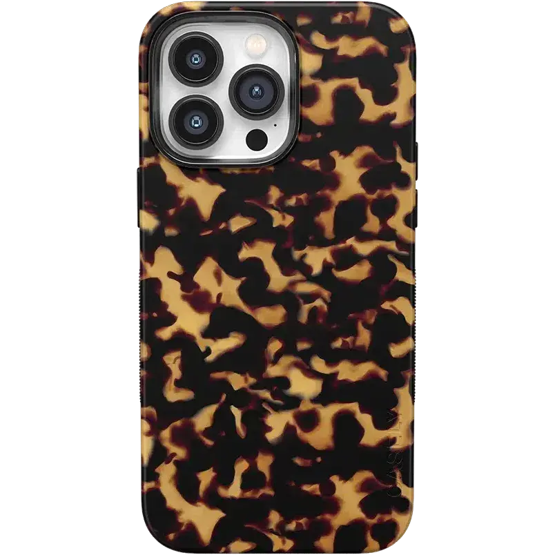 Casely iPhone 14 Pro Case | Shell Shocked | Tortoise Print | Bold Protective Design | Compatible with MagSafe