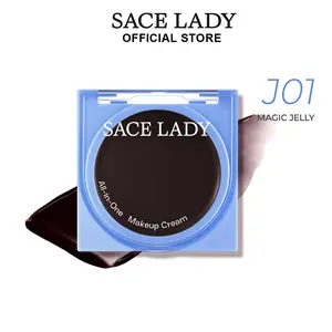 SACE LADY Black Blush Cream Jelly Blush All-in-One Makeup Cream Lasting Pigmented Multi-use Moisturizing Lip & Face Beauty Cosmetics
