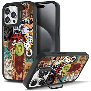 Trendy Cowgirl Cool collage Style Phone Case For iphone 17 16 15 14 13 12 PRO PLUS MAX AIR Gift Ideas Anti-drop Cellphone Protective Shell With Ring Stand Magsafe Tough Shockproof Mobile Phone Cover