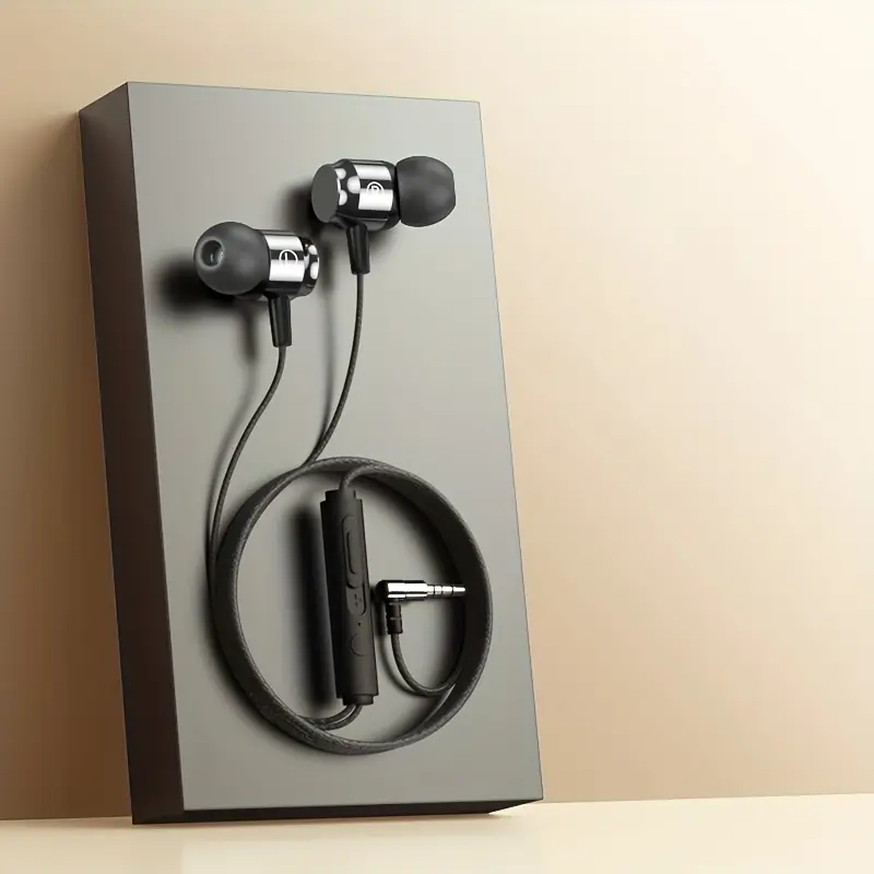 High-quality Semi-in-ear Wired Headphones Support Mobile Phones, In-ear Wired Headphones, PC, Gaming, Karaoke, Wired Control with Microphone In-ear, High-quality Surround Sound Effect, High-definition Calls, 3.5mm Jack, Type-c Jack Universal, HIFI