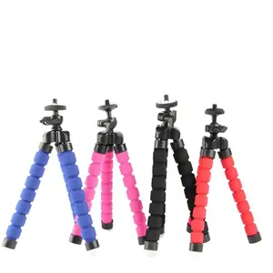 Upgraded Universal Sponge Octopus Tripod, Compact Cellphone Smartphone Accessory with Grip, Versatile Desktop Tripod for Phones and Cameras