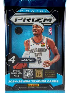 2024-25 Panini Prizm Basketball: Single Pack From Mega Box - Officially Licensed NBA Trading Cards