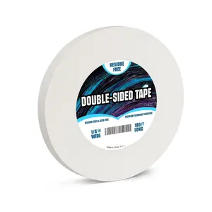 Ultra-Thin Permanent Double-Sided Tape - Double Sided Adhesive Sticky Tape for Arts, Crafts, Photography, Scrapbooking, -by-Hand - Acid Free 1/4 Inch Wide 180FT Long