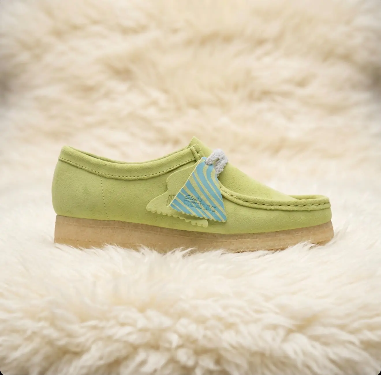 Women’s Lime Green Wallabee Shoes