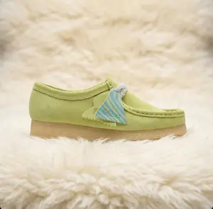 Women’s Lime Green Wallabee Shoes