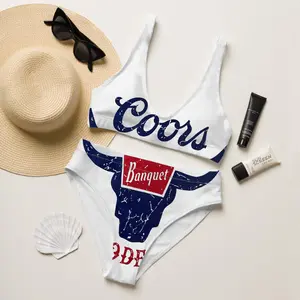 Rodeo / Vodka U-Neck Mid Rise Two-Piece Bikini Set - SHESHOW