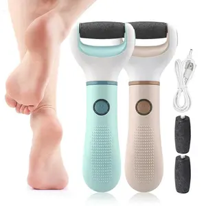 Electric Foot File, 1 Set Rechargeable Foot Callus Remover, Foot Dead Skin Remover, Professional Pedicure Tool for Home & Salon Use