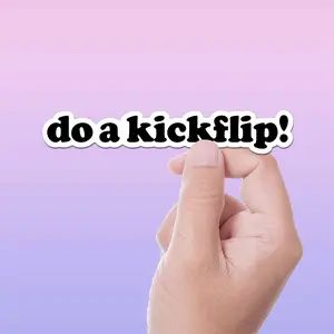 Do a Kickflip Skate Sticker - Mini
