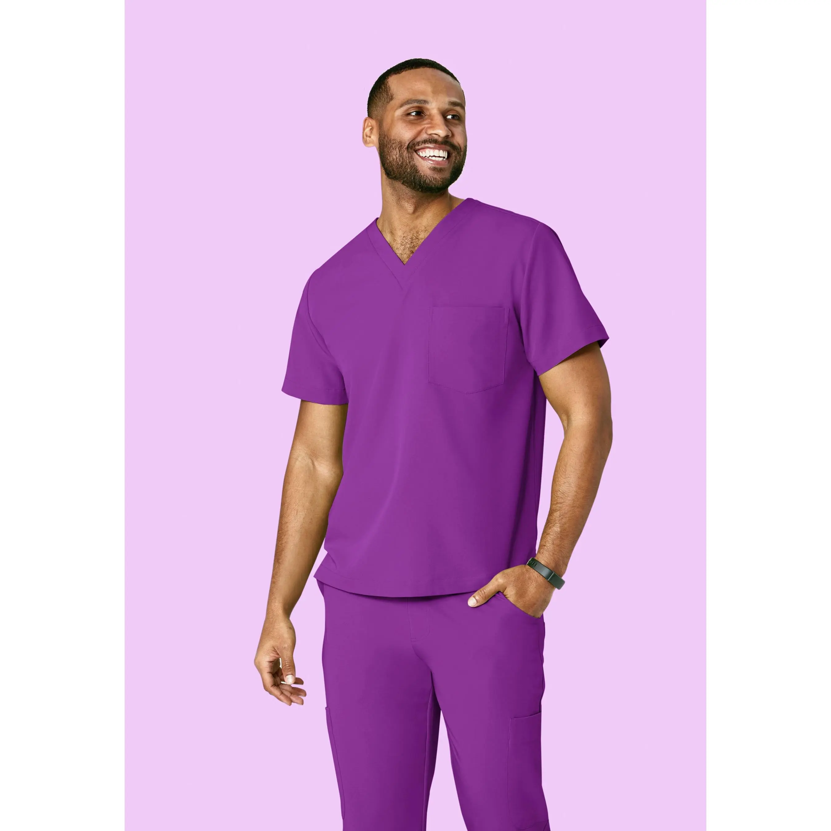 Two Pocket Top Cyber Grape