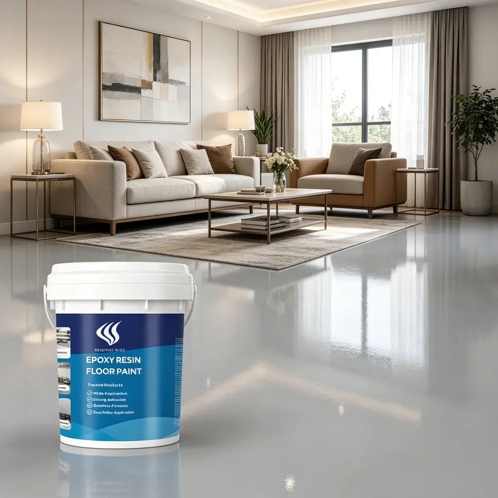 shengwei Professional epoxy floor paint for home & commercial use. Wearproof, waterproof, oil-resistant. Eco-friendly seamless coating, easy construction, high adhesion, durable for garage, warehouse and workshop flooring. 1 gallon covers 120 sq ft. Light